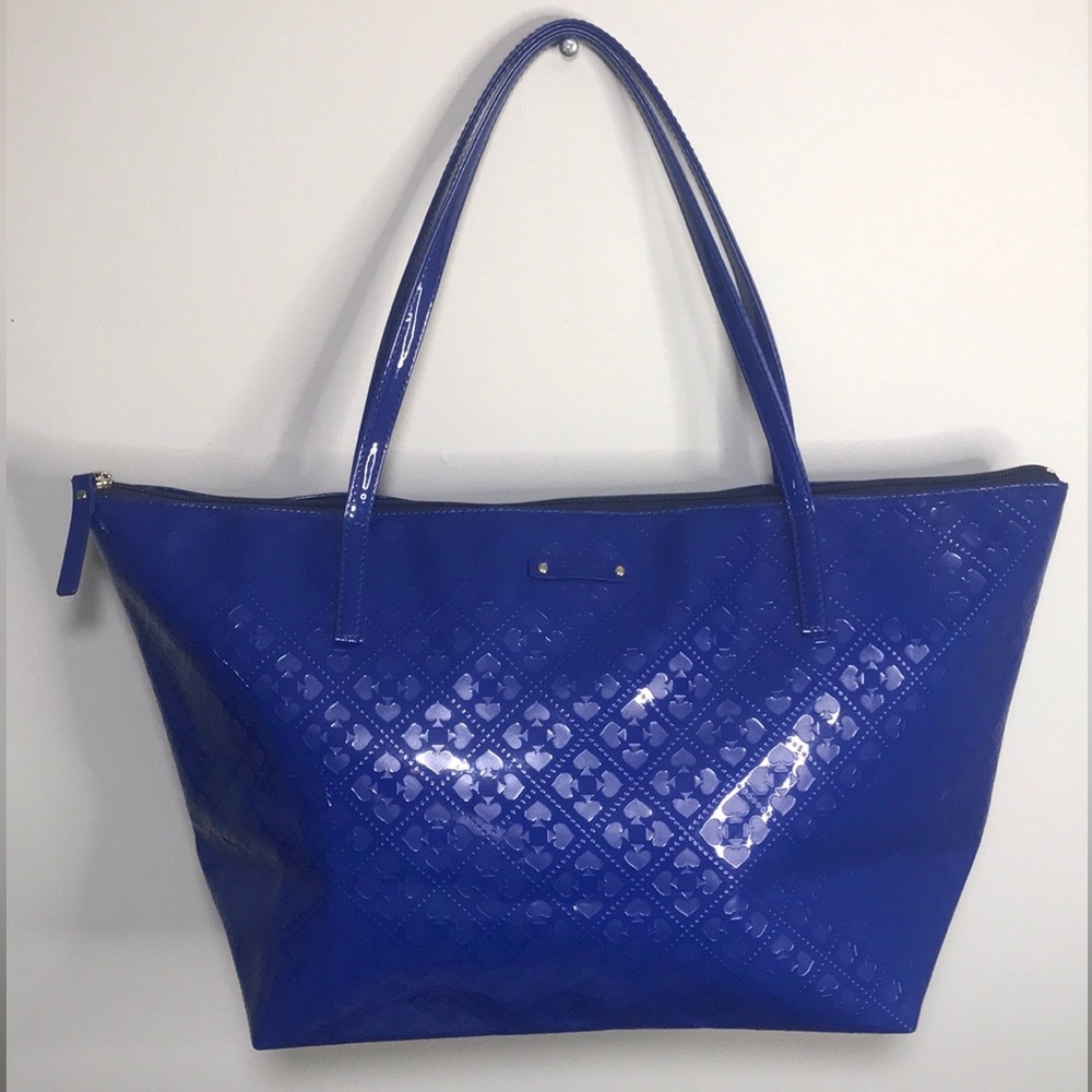 Kate Spade Blue Water Resistant Shopping Tote